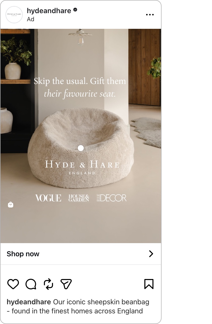 Ad 290 in the Instagram feed