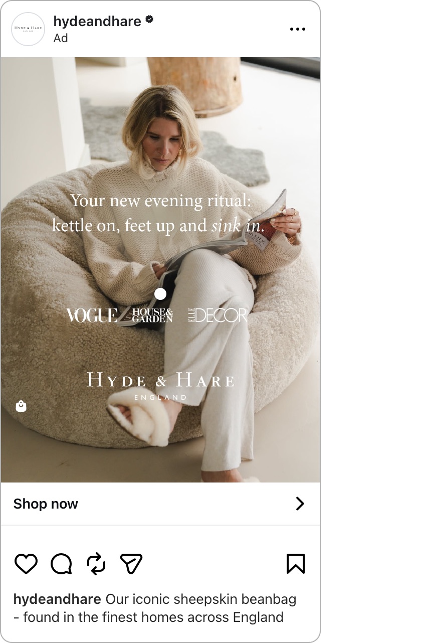 Ad 294 in the Instagram feed